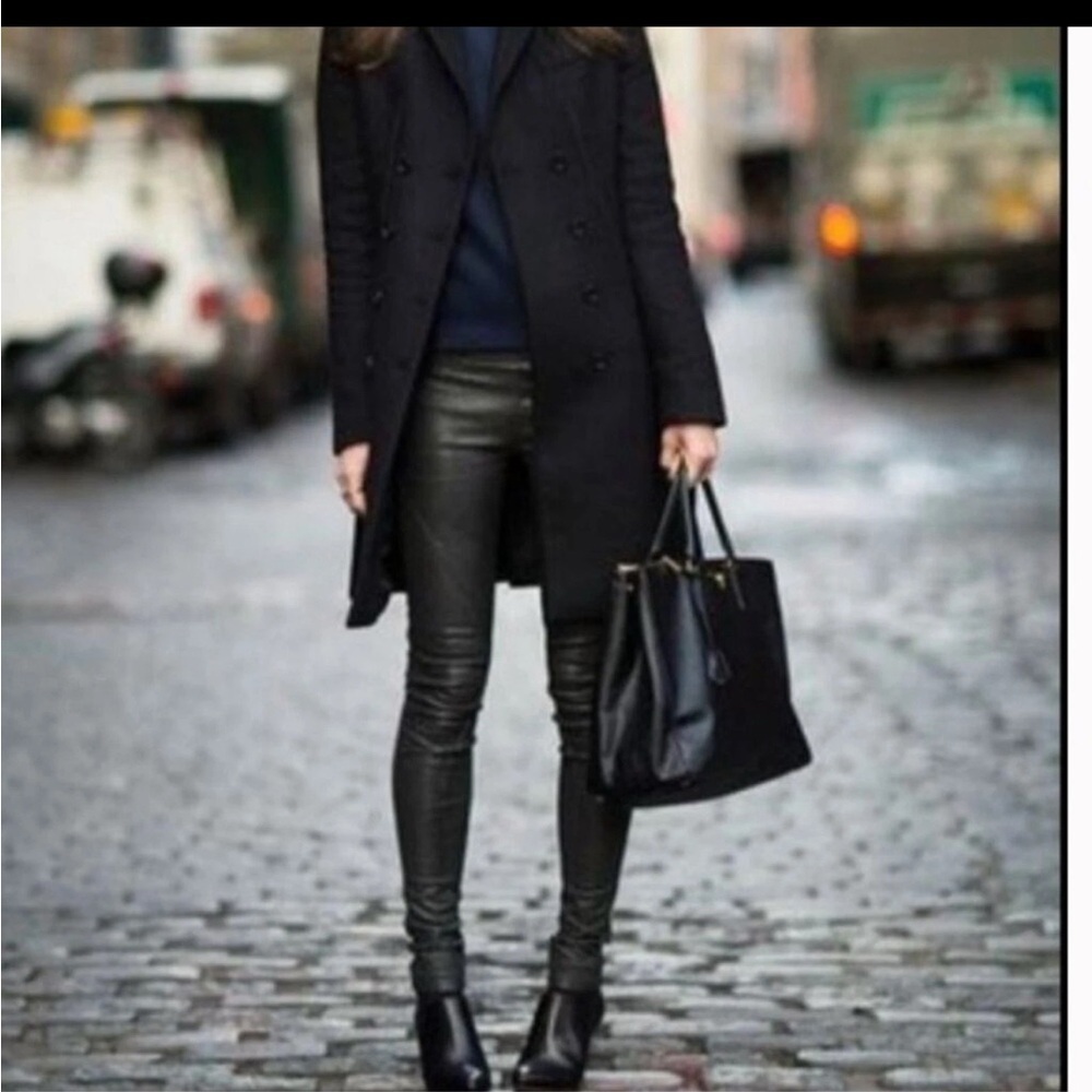 AG Adriano Goldschmied Black Leather Detail